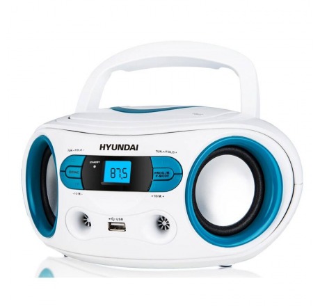Radiopřijímač s CD Hyundai TRC 533 AU3WBL bílý/modrý
