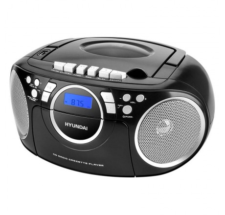 Radiomagnetofon s CD Hyundai TRC 788 AU3BS černý/stříbrný