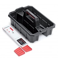 Přepravka na nářadí s přepážkami CARGO PLUS černá/červená 395x295x190 Kistenberg KCA40S