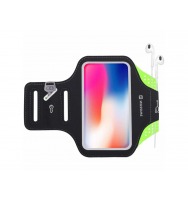 SWISSTEN ArmBand 7" černo-zelené