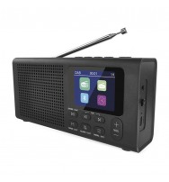 Přenosné rádio s Bluetooth, DAB DAB+ FM, černé